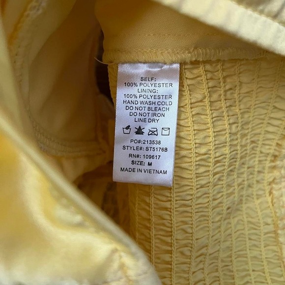 Y2K Yellow Satin Corset Crop Top Ruched Padded Cups Women M Coquette Going Out - Picture 6 of 6